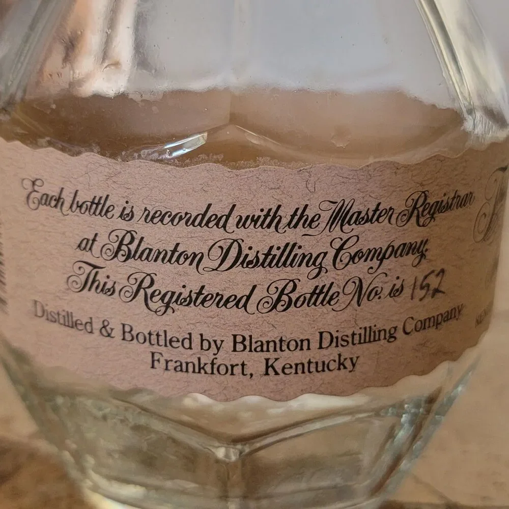 Blanton’s Single Barrel Bourbon | Dumped 4-23-18 | Warehouse H | “L” Stopper...